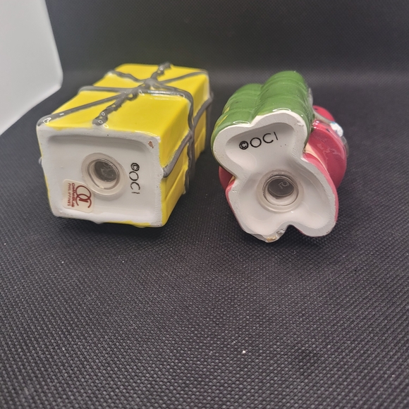 Vintage Otagiri “Don’t Eat” Box & Woman Ceramic Salt & Pepper Shaker Set Japan - Picture 4 of 4